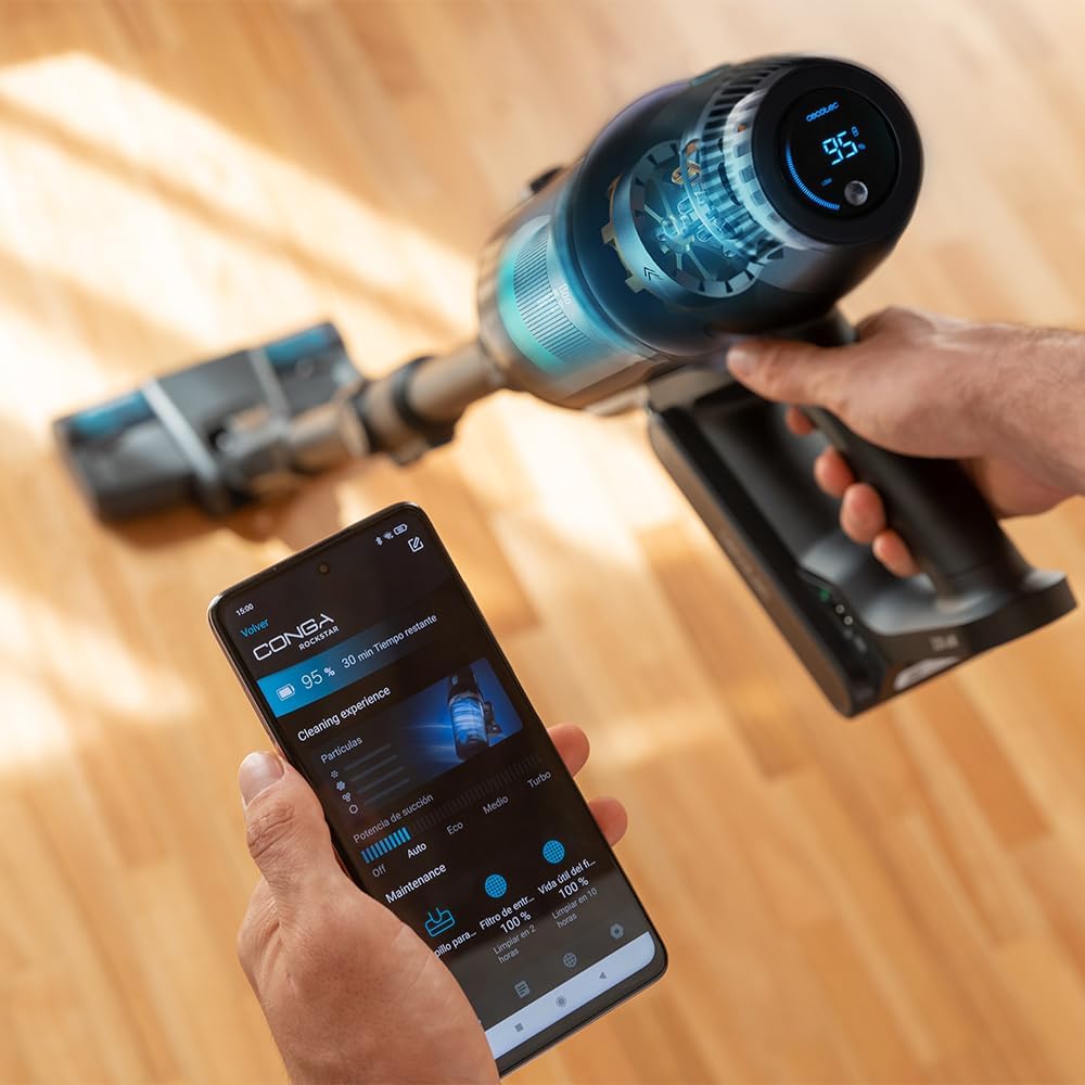 Aspiradora Conga Rockstar 9500 Connected Ergowet 3000 IA
